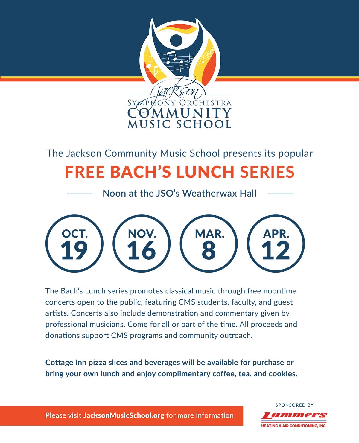 Bachslunchflyer Update June Jso Community Music School